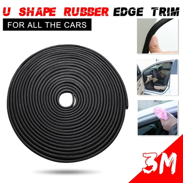 Small BLACK rubber car edge trim UNIVERSAL FIT BEST PRICE ON